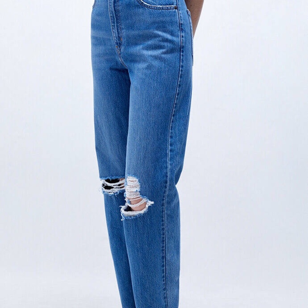 NWT New Levi's High Waisted Straight Jeans New Medium wash zip fly high …